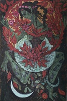 green faerie leaping